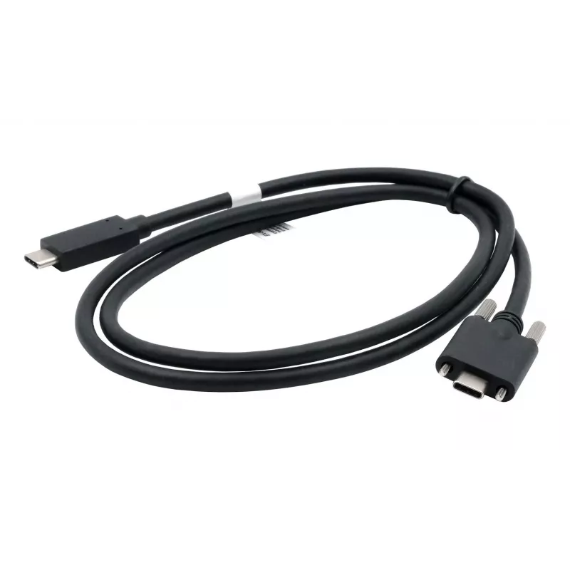 EXSYS cavo USB 3.2 Gen 2x1 C-C con viti zigrinate, 1m, nero (EX-K1591V-1.0)