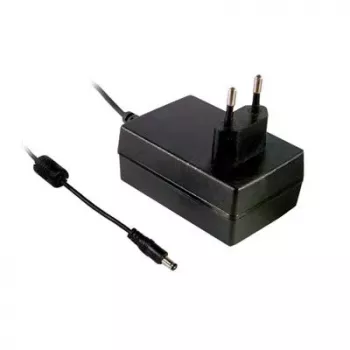 MEAN WELL GSM36E12-P1J alimentatore medicale, 12V DC 3A 36W, spina EU, connettore DC maschio 2,1x5,5mm