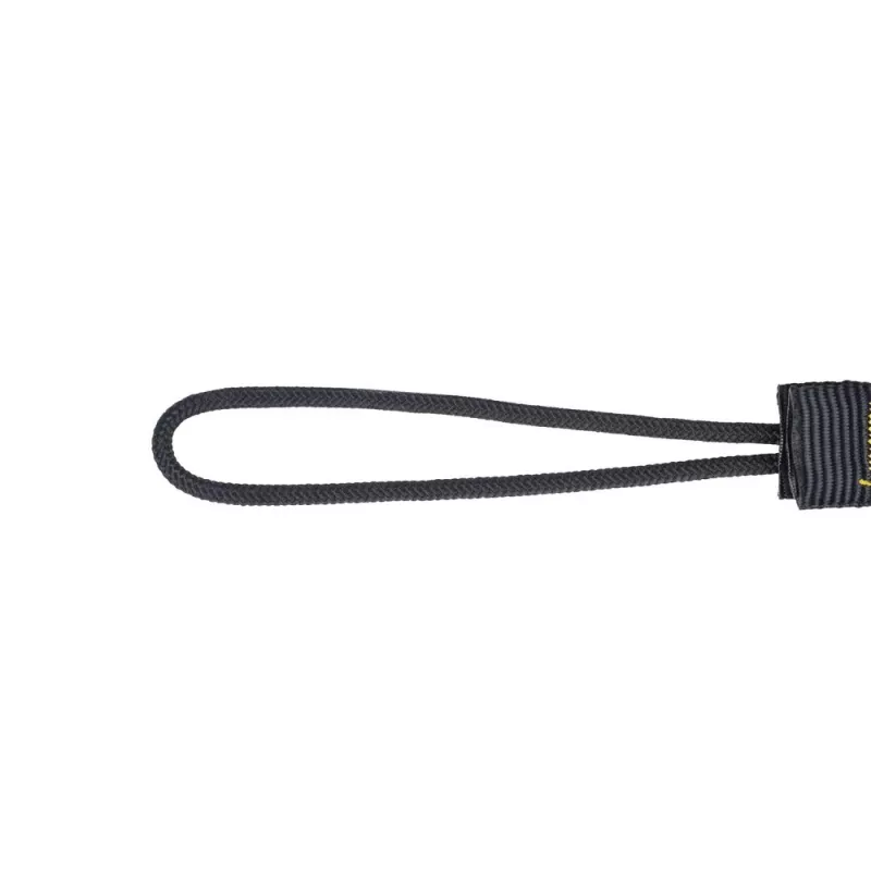 C.K Tools T8007 cavo di sicurezza per utensili con D-ring e moschettone, cappio regolabile, carico max 5 kg, 1,2 m, nero/giallo