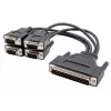 EXSYS Octopus cavo seriale, 4x connettore maschio DB9 su connettore maschio HD44, 0,6m, nero EX-OPTC4-9-SM