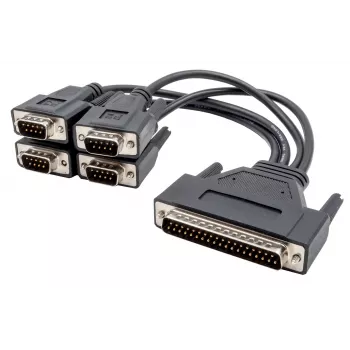 EXSYS Octopus cavo seriale, 4x connettore maschio DB9 su connettore maschio HD44, 0,6m, nero EX-OPTC4-9-SM