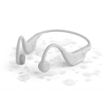Philips TAK4607GY/00 cuffie wireless open-ear per bambini, a conduzione ossea, IPX5, bianco