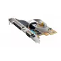 EXSYS EX-44083 scheda seriale PCIe 2 porte RS-232, ASIX AX99100, DB9, low profile