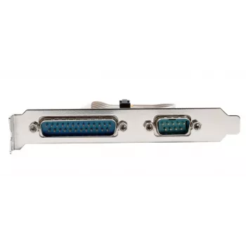 EXSYS EX-44083 scheda seriale PCIe 2 porte RS-232, ASIX AX99100, DB9, low profile