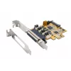 EXSYS EX-44354 scheda seriale PCIe 4 porte RS-232 con staffa low profile, chipset FTDI
