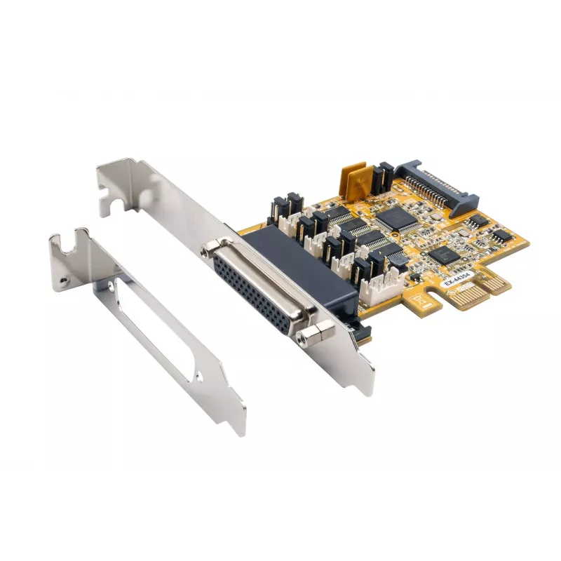 EXSYS EX-44354 scheda seriale PCIe 4 porte RS-232 con staffa low profile, chipset FTDI