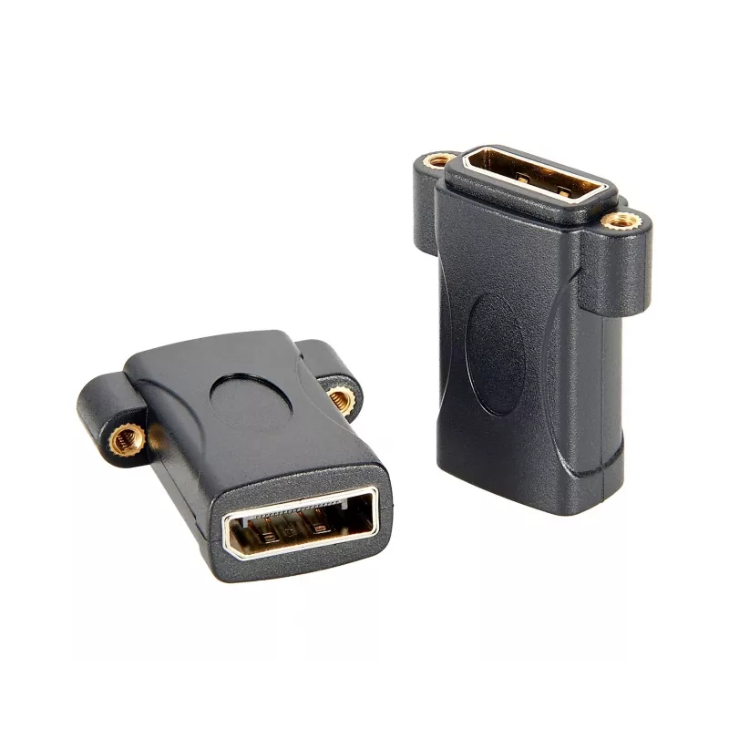 EXSYS EX-49304 adattatore panel-mount DisplayPort femmina-femmina, avvitabile, 8K 60Hz