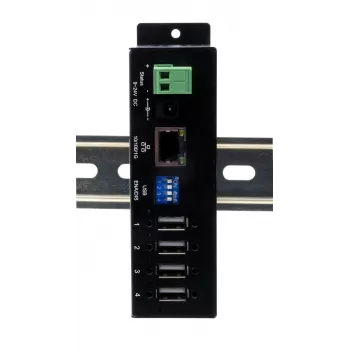 EXSYS EX-6003HMVS-POE-ON server 4 porte USB 2.0 su Gigabit Ethernet con PoE, protezione ESD 15KV