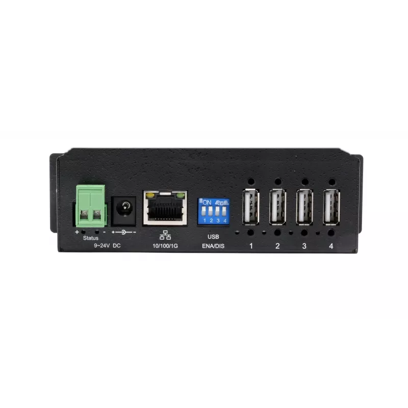 EXSYS EX-6003HMVS-POE-ON server 4 porte USB 2.0 su Gigabit Ethernet con PoE, protezione ESD 15KV