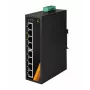 EXSYS EX-6226POE switch industriale 8 porte Gigabit PoE+, 12-36VDC, guida DIN