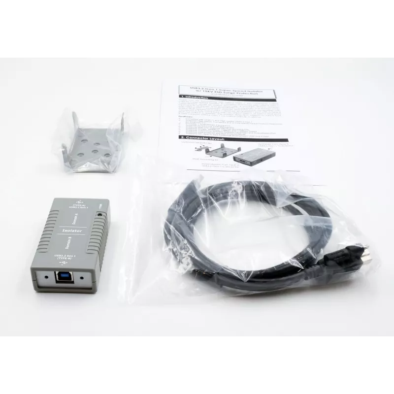 EXSYS EX-1452IS Adattatore di isolamento USB 3.2 Gen1 con isolamento ottico 3KV