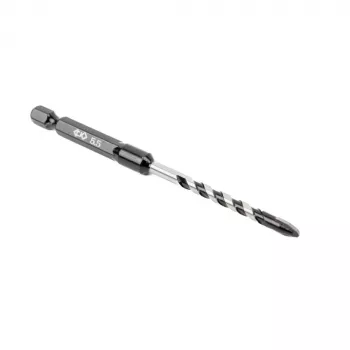 C.K Tools T3115 055 Punta per piastrelle con punta in metallo duro 5,5 mm, gambo esagonale 1/4 inch