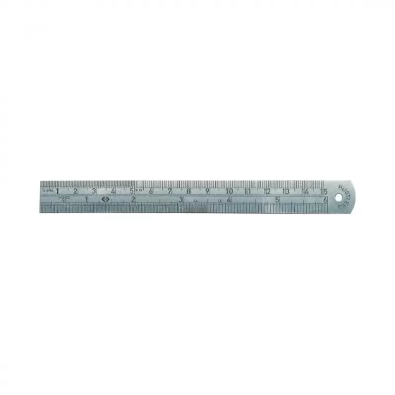 C.K Tools Righello in acciaio inox, 150 mm / 6