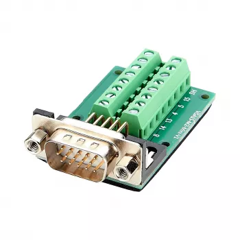 EXSYS EX-49022 Adattatore da connettore maschio VGA a morsettiera 16-Pin