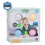 Gerardo's Toys GT7710 Set palline per massaggio e sensoriali per neonati, 4 pezzi, texture e colori assortiti, da 6 mesi