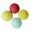 Gerardo's Toys GT7710 Set palline per massaggio e sensoriali per neonati, 4 pezzi, texture e colori assortiti, da 6 mesi