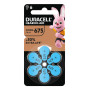 Duracell EasyTab 675 PR44 batterie zinco-aria per apparecchi acustici, confezione da 6 167346