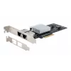 EXSYS Dual 10 Gigabit Ethernet scheda PCIe x4, Intel X550-AT2, 2x RJ45, Low-Profile EX-60222