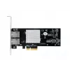 EXSYS Dual 10 Gigabit Ethernet scheda PCIe x4, Intel X550-AT2, 2x RJ45, Low-Profile EX-60222