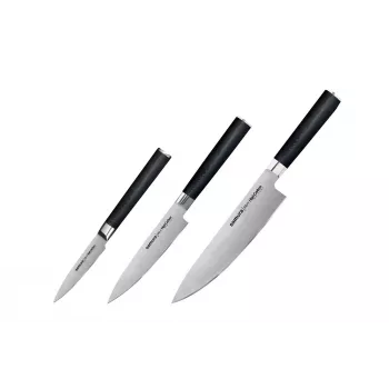 SAMURA MO-V set di coltelli da cucina a 3 pezzi