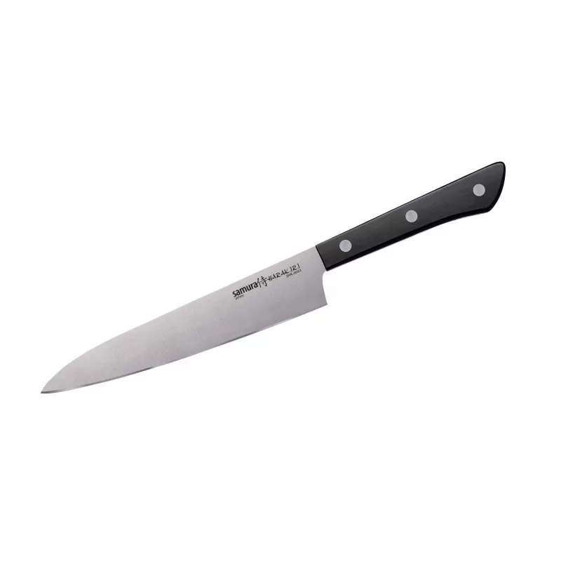 SAMURA Harakiri set di coltelli da cucina a 3 pezzi, manico nero