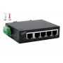 EXSYS switch Ethernet industriale a 5 porte, 10/100 Mbps, guida DIN, da -40° a +75°C EX-6200-T