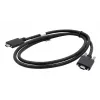 EXSYS cavo USB 3.2 Gen 2x1 Type-C con viti zigrinate a scatto, 1,0m, nero EX-K1592V-1.0