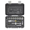 C.K Tools set di chiavi a bussola con cricchetto reversibile metriche, 23 pezzi, 3/8