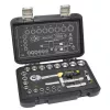 C.K Tools set di chiavi a bussola con cricchetto reversibile metriche, 23 pezzi, 3/8