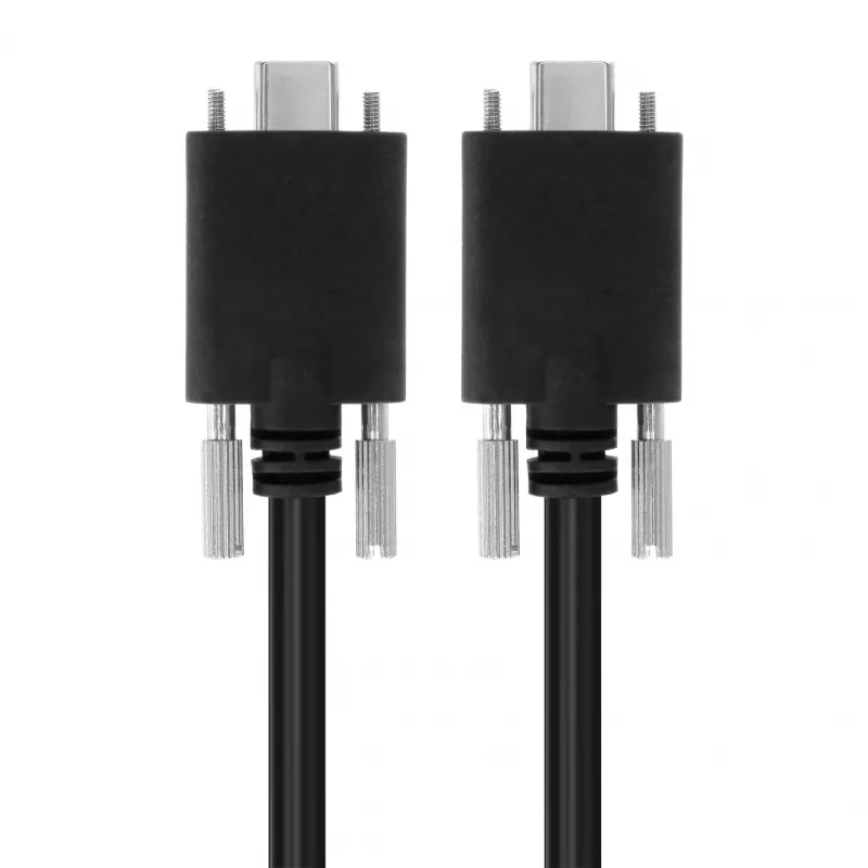 EXSYS cavo USB 3.2 Gen 2x1 Type-C con viti zigrinate, 3,0m, nero EX-K1592V-3.0