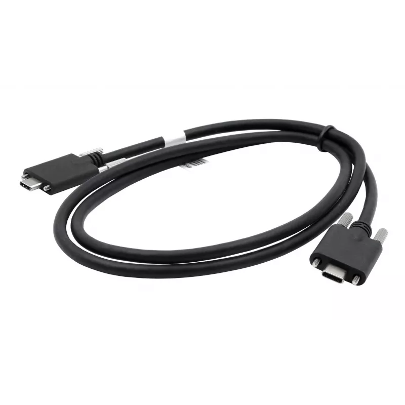 EXSYS cavo USB 3.2 Gen 2x1 Type-C con viti zigrinate, 3,0m, nero EX-K1592V-3.0