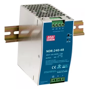 EXSYS Meanwell alimentatore per guida DIN 240W 48V/5A - NDR-240-48 (EX-6976)