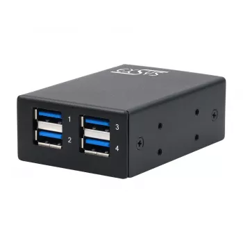 EXSYS hub in metallo USB 3.2 Gen1 4 porte con protezione ESD 15KV (EX-11240HMS)