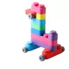 Gerardo's Toys mattoncini morbidi con ruote, 33 pezzi (25 mattoncini + 8 ruote)