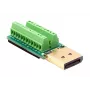 EXSYS EX-49052 adattatore da connettore maschio DisplayPort a morsettiera a vite 20 pin