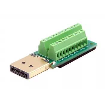 EXSYS EX-49052 adattatore da connettore maschio DisplayPort a morsettiera a vite 20 pin