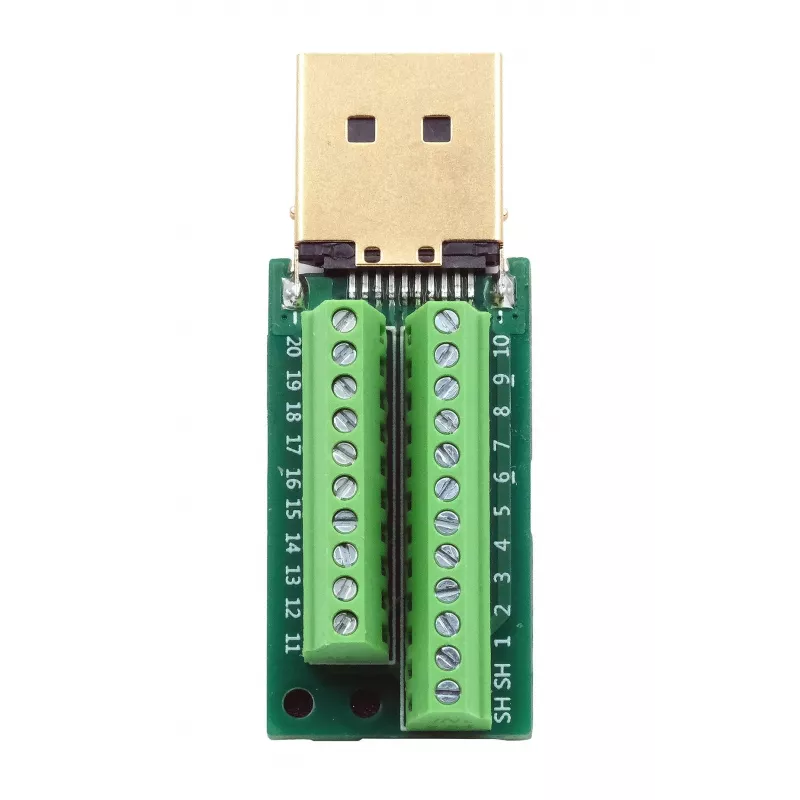 EXSYS EX-49052 adattatore da connettore maschio DisplayPort a morsettiera a vite 20 pin