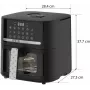 QUIN YJ-6505ADV friggitrice ad aria calda digitale 6,5L nera