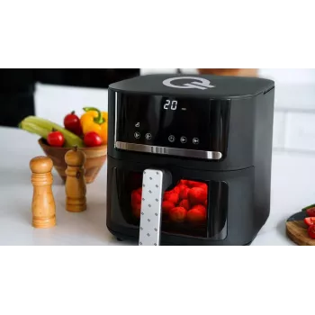 QUIN YJ-6505ADV friggitrice ad aria calda digitale 6,5L nera
