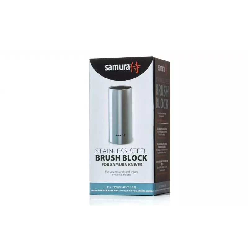 SAMURA KBM-100 ceppo portacoltelli magnetico, bambù, a doppia faccia, contiene fino a 10 coltelli