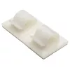 HellermannTyton RB8 fissaggio a vite per fascette, bianco, poliammide, fascio max 8 mm, confezione da 100