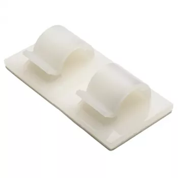 HellermannTyton RB8 fissaggio a vite per fascette, bianco, poliammide, fascio max 8 mm, confezione da 100