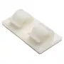 HellermannTyton RB8 fissaggio a vite per fascette, bianco, poliammide, fascio max 8 mm, confezione da 100