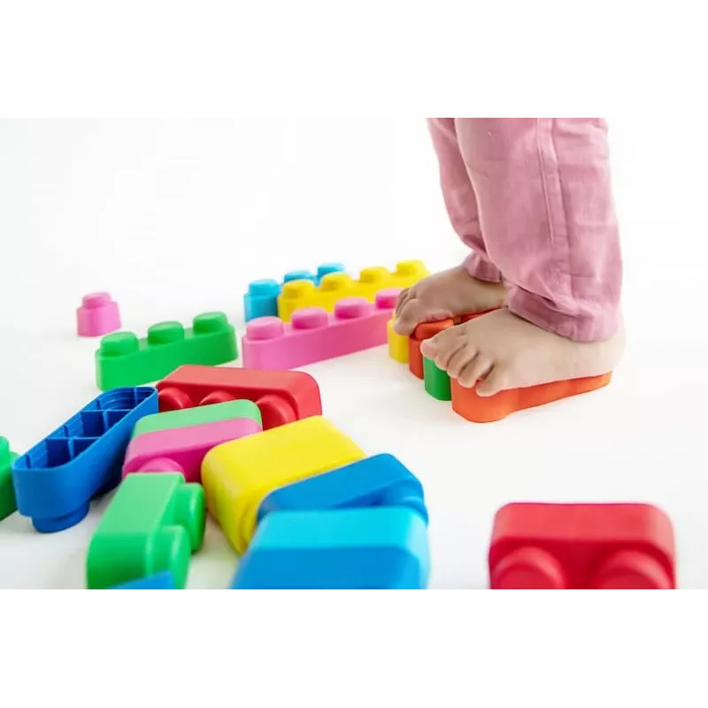 Gerardo's Toys GT3105 set costruzioni morbide, 42 pezzi, schiuma EVA, multicolore, per bambini da 12 mesi