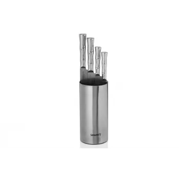 SAMURA Bamboo set di 4 coltelli con supporto