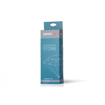 SAMURA SCS-280/C pietra ad acqua a doppia faccia, grana #2000/#5000, corindone, con base antiscivolo