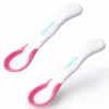 Kidsme cucchiai per neonati con indicatore di temperatura, lavanda, confezione da 2, 6+ mesi