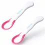 Kidsme cucchiai per neonati con indicatore di temperatura, lavanda, confezione da 2, 6+ mesi