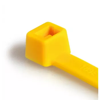 HellermannTyton T30R-PA66-YE fascette per cavi con dentatura interna, 150mm x 3,5mm, giallo, confezione da 100 111-03006