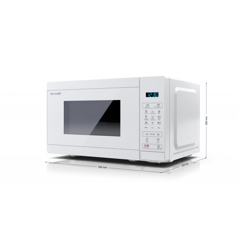 Sharp YC-MG02E-C microonde combinato 2-in-1 con grill, 20 L, 800 W, crema
